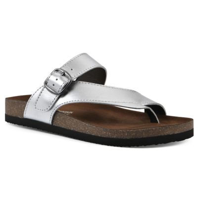 White Mountain Women's Carly Footbeds Sandal, 5M