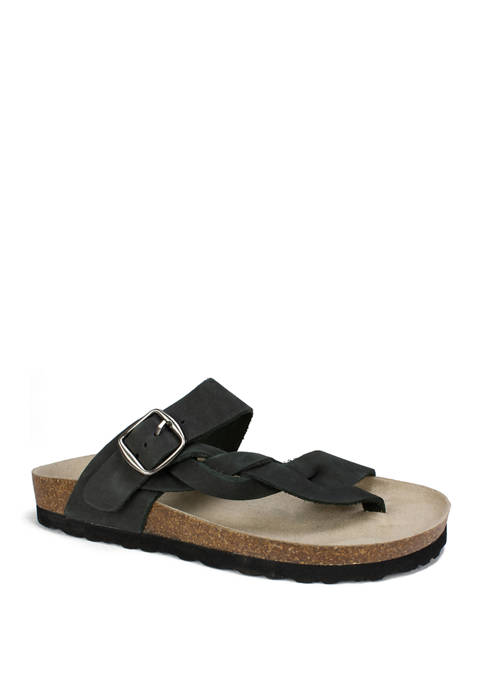 Crawford Leather Thong Sandals