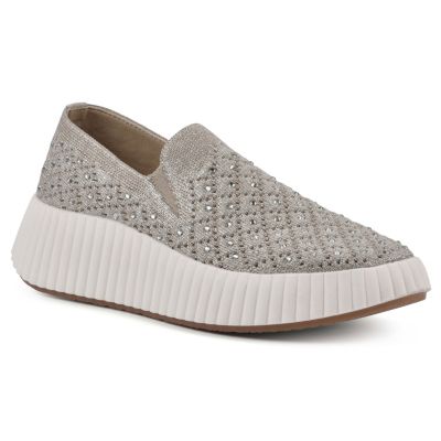 White Mountain Women's Dyles Platform Sneaker, 11M