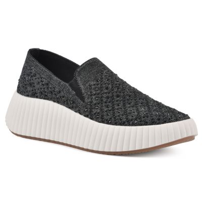 White Mountain Women's Dyles Platform Sneaker, 10M