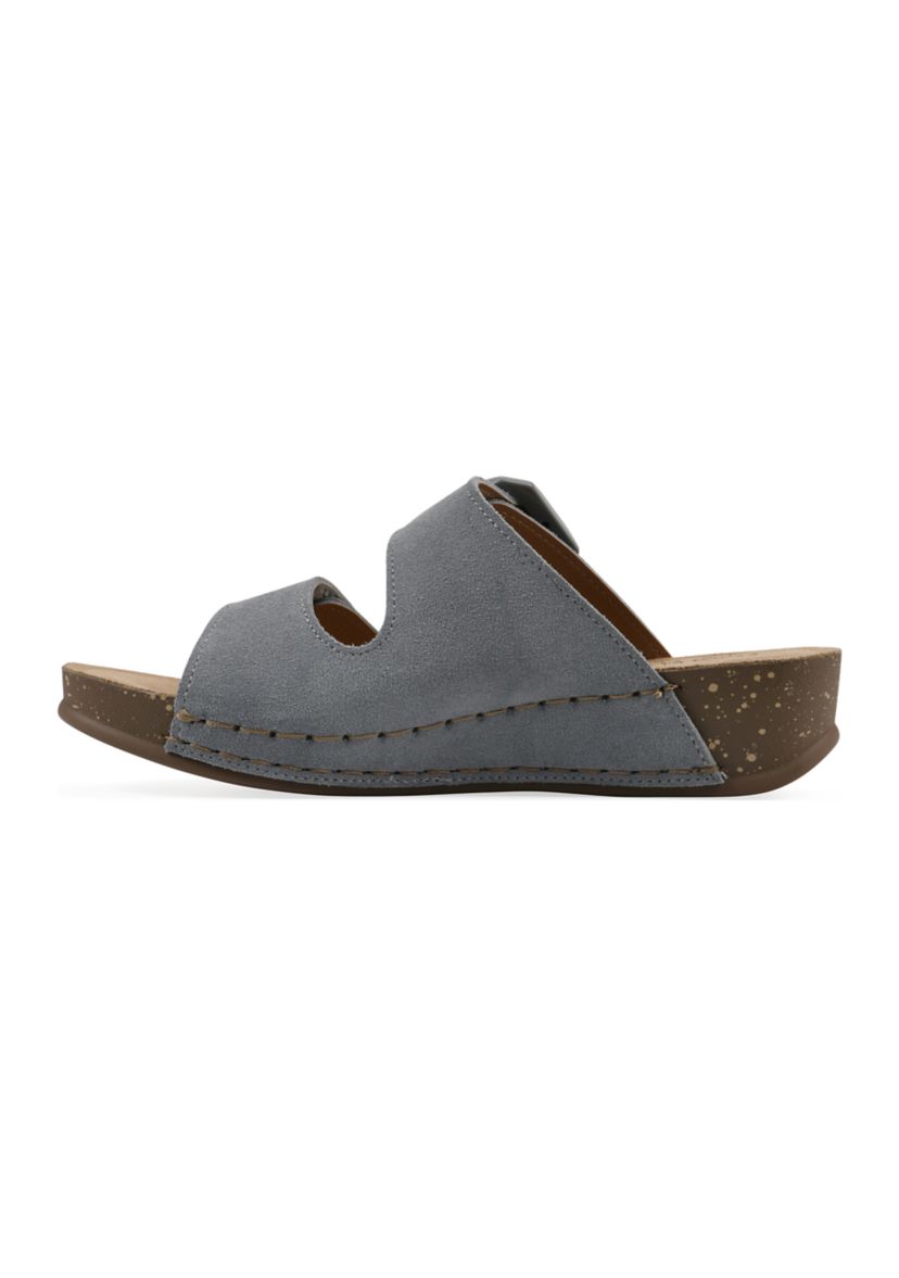 Fearful Slip On Wedge Sandals