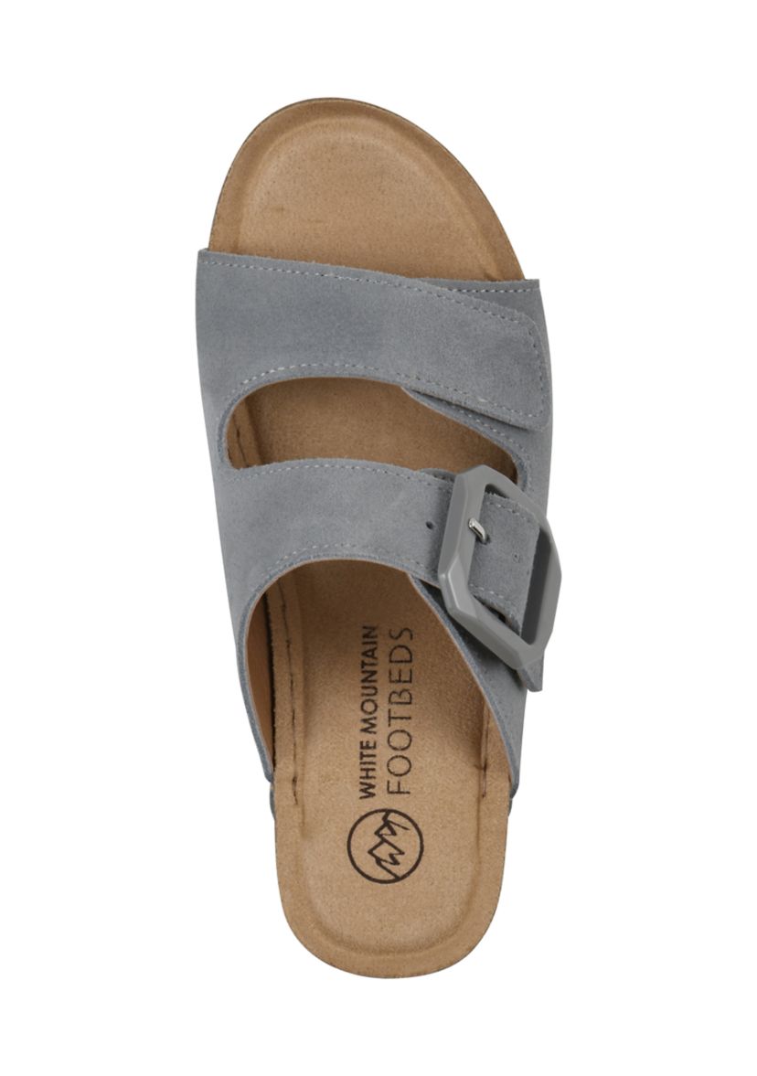 Fearful Slip On Wedge Sandals