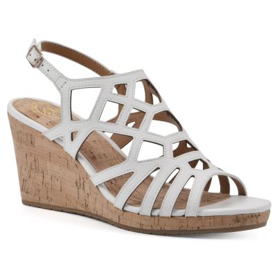White Mountain Women's Flaming Wedge Sandal, 11M