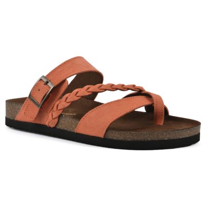 White Mountain Women's Hazy Footbeds Sandal, 10M