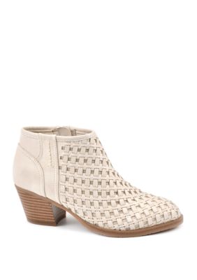 White Mountain Lauren Woven Ankle Booties | belk