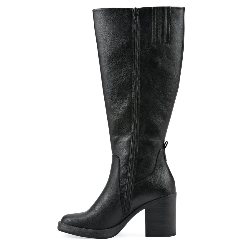 Mackle Tall Shaft Wide Calf Block Heel Boot