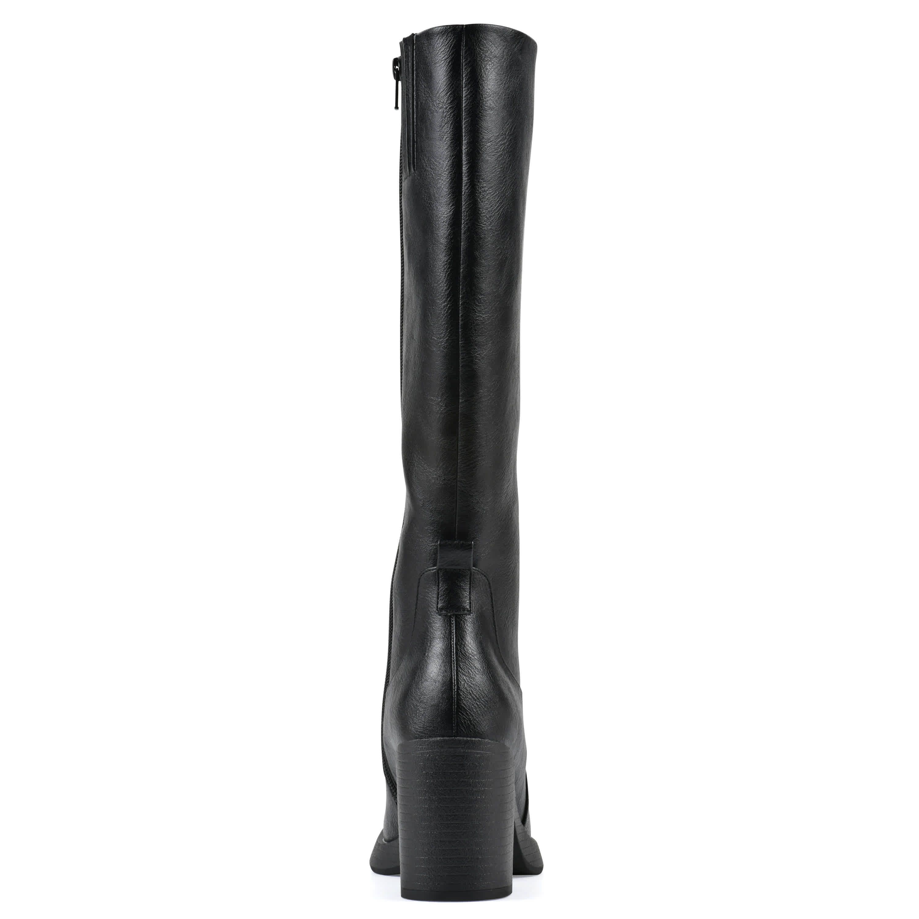 Mackle Tall Shaft Wide Calf Block Heel Boot