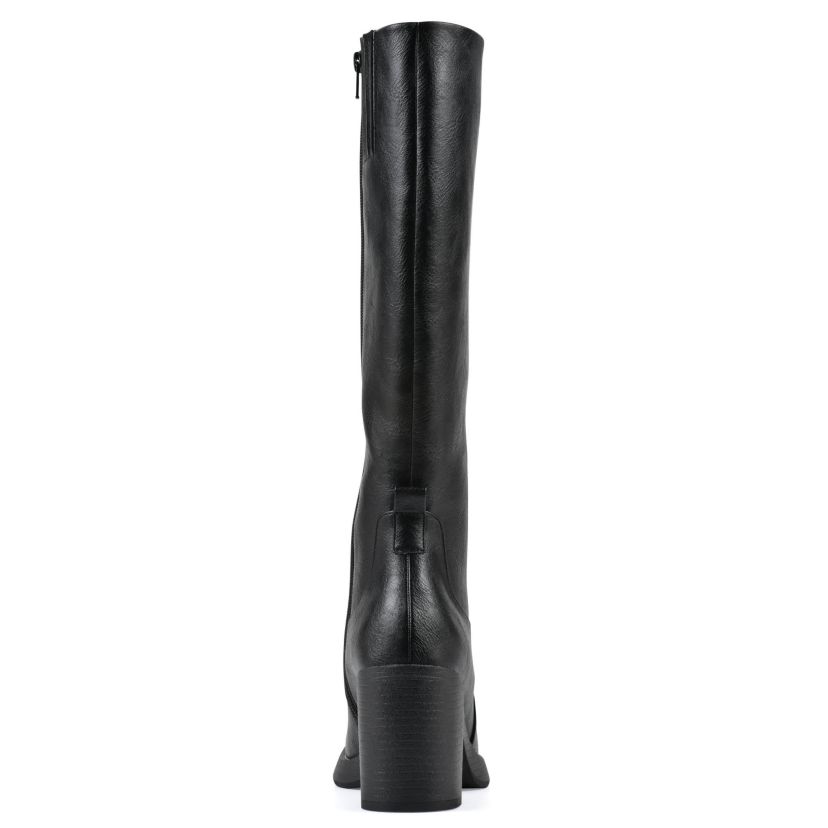 Mackle Tall Shaft Wide Calf Block Heel Boot
