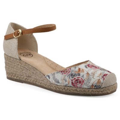 White Mountain Women's Maintain Espadrille Wedge - Wide Width