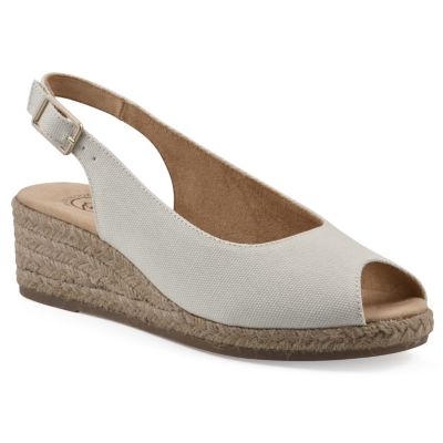 White Mountain Women's Maize Espadrille Wedge Sandals, 9M
