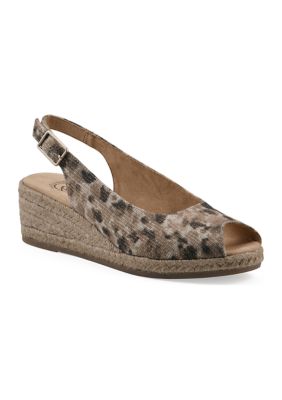 White Mountain Women's Maize Espadrille Wedge Sandals, 10M