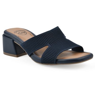 White Mountain Women's Milled Heeled Sandal
