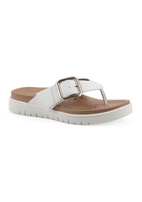 White Mountain Women's Nalla Thong Flip Flop Sandals