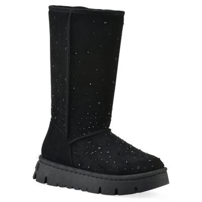 White Mountain Women's Tripp Faux Fur Tall Shaft Boot