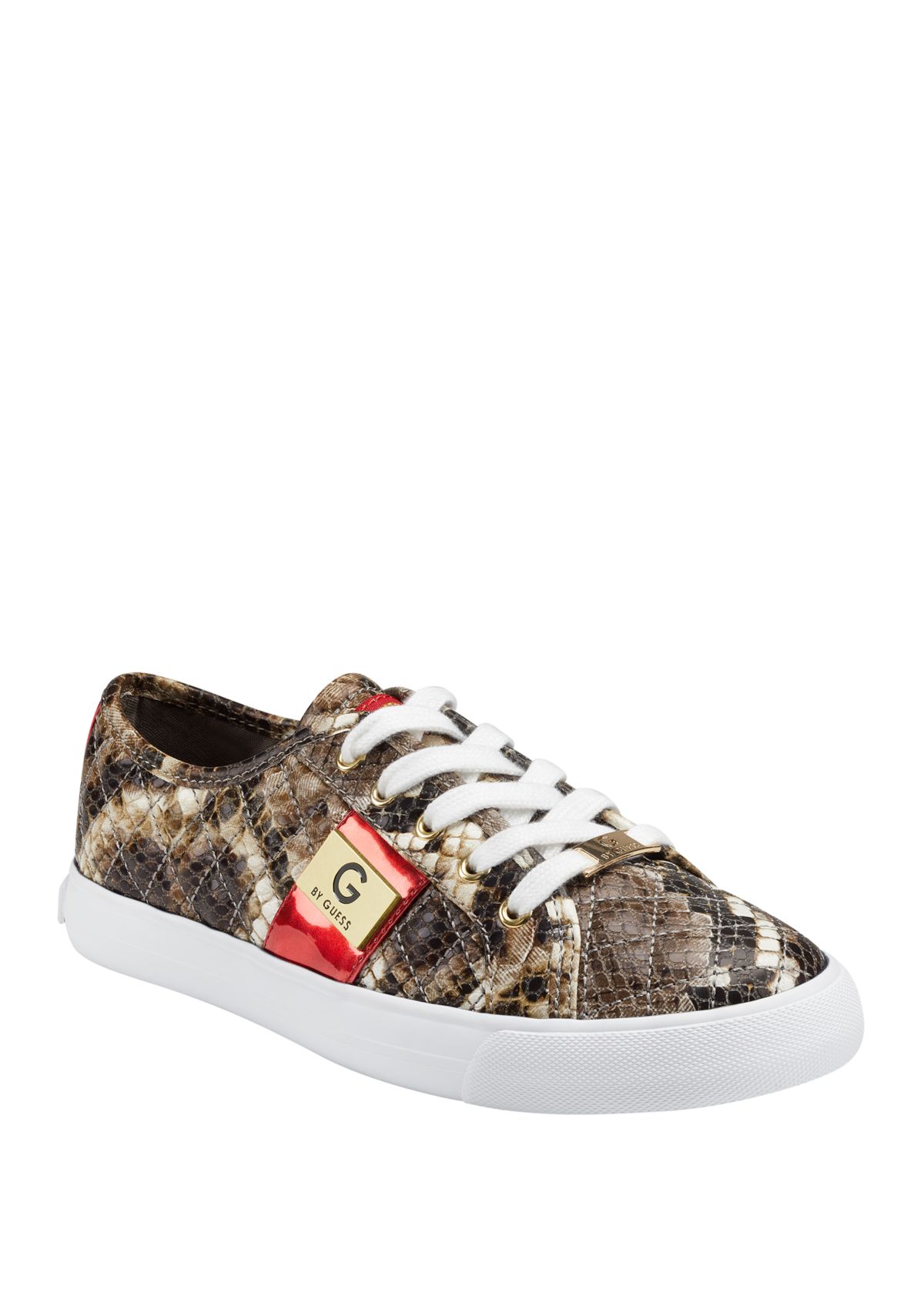 Backer Lace Up Quilted Sneakers