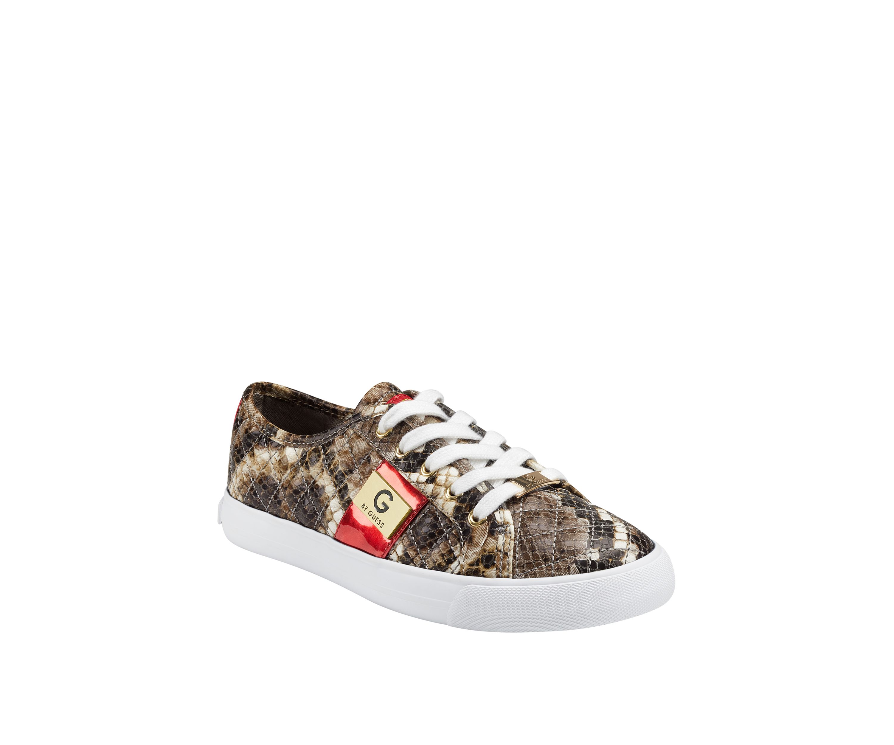 Backer Lace Up Quilted Sneakers