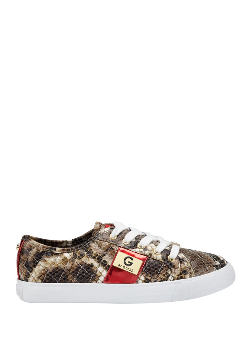 Backer Lace Up Quilted Sneakers