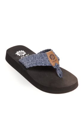 yellow box sandals at belk