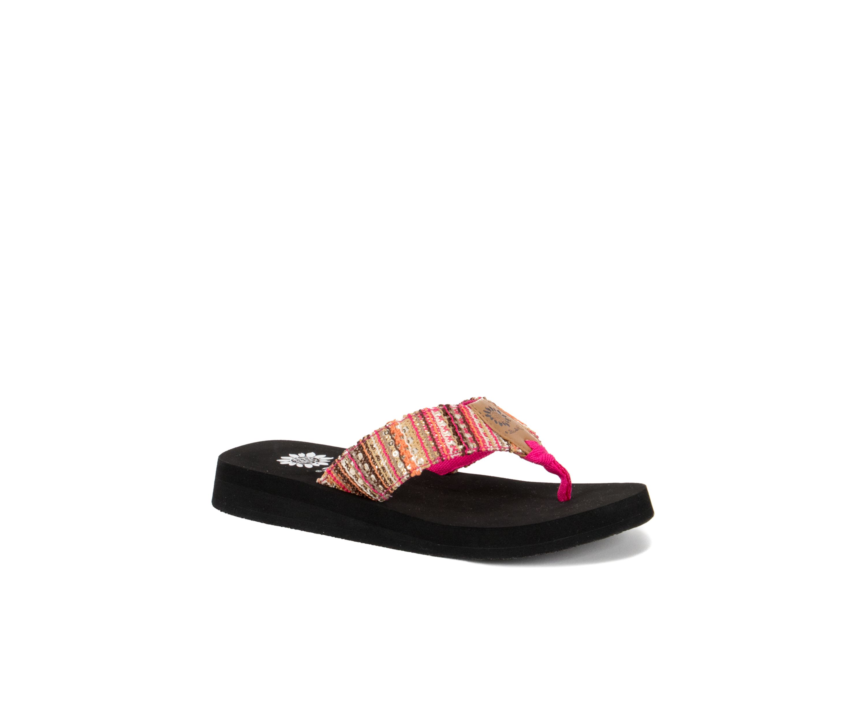 Oria Tribal Pattern Flip Flops