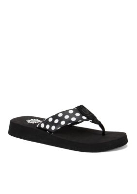 Yellow Box Zadie Polka Dots Flip Flop belk