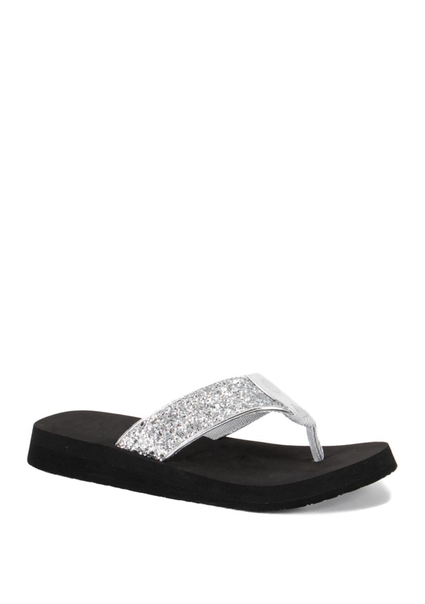 Feliks Glitter Chunky Flip Flops