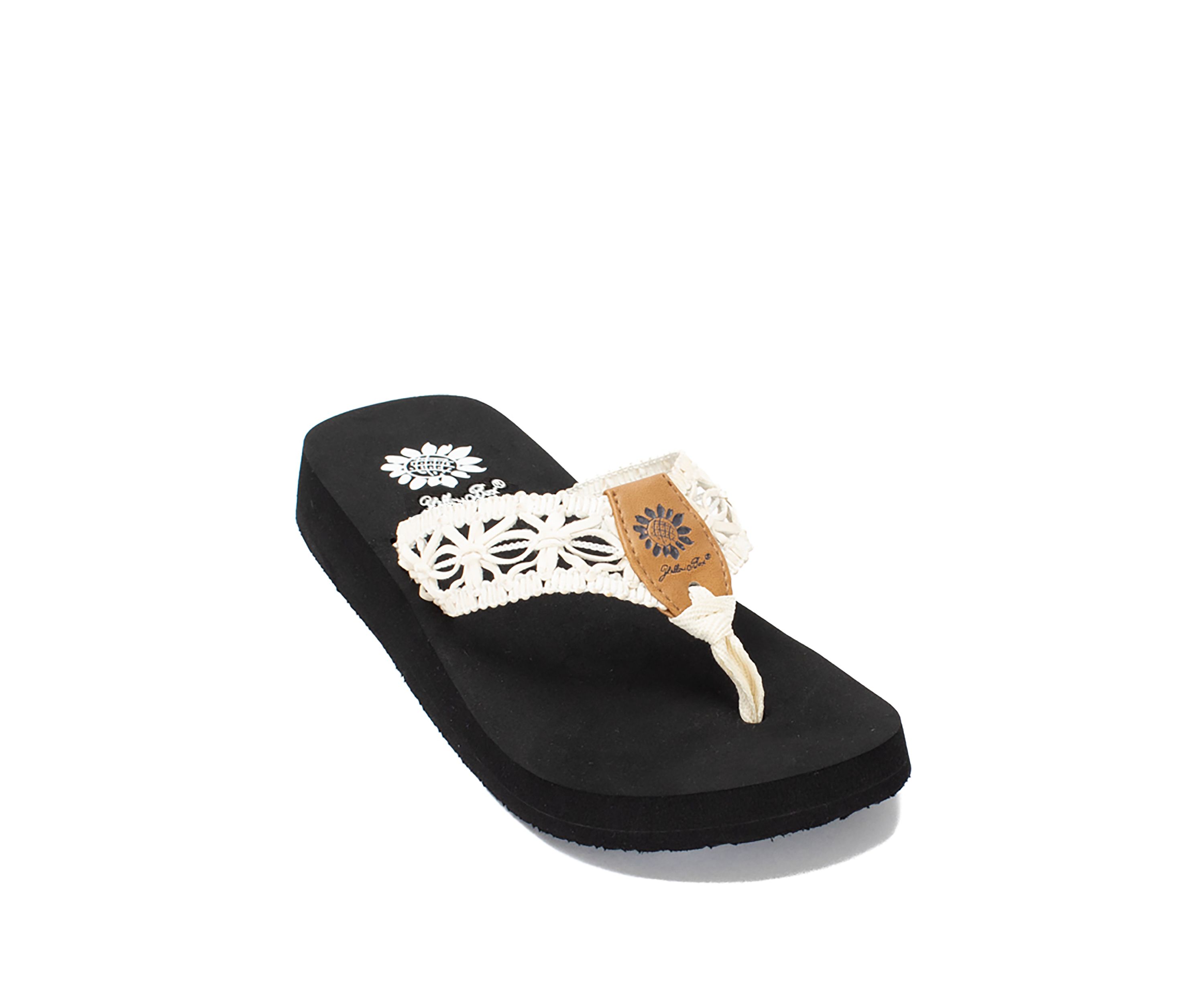 Lisabet White Thong Sandals