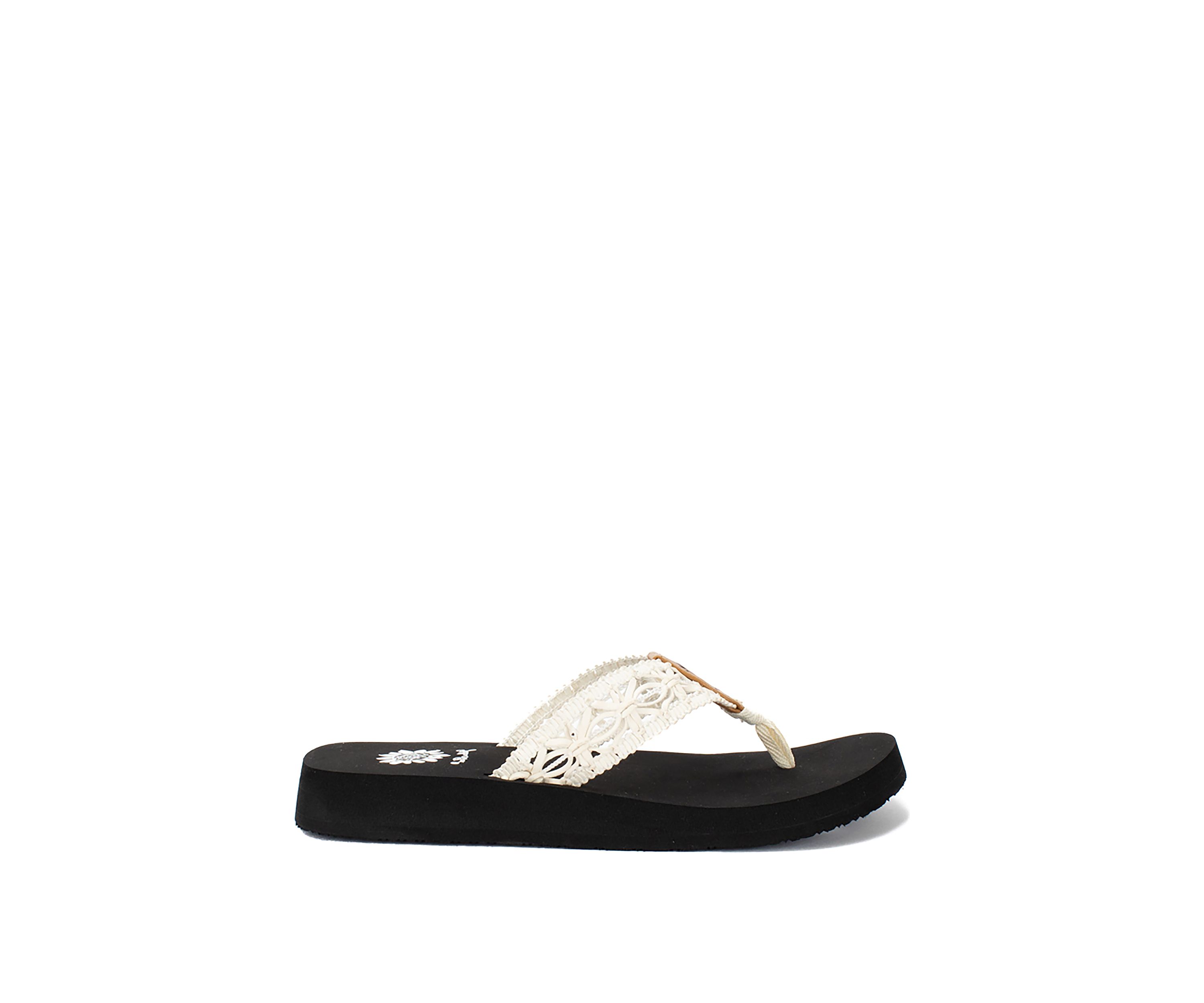 Lisabet White Thong Sandals