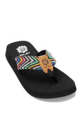 Yellow Box Trina Geometric Flip Flops Belk