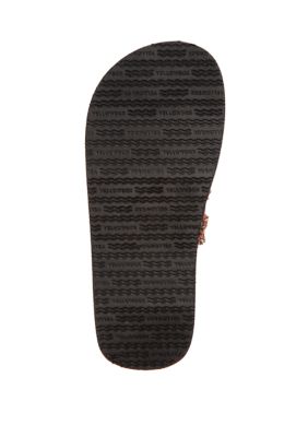 Yellow box fayth sales leopard flip flops