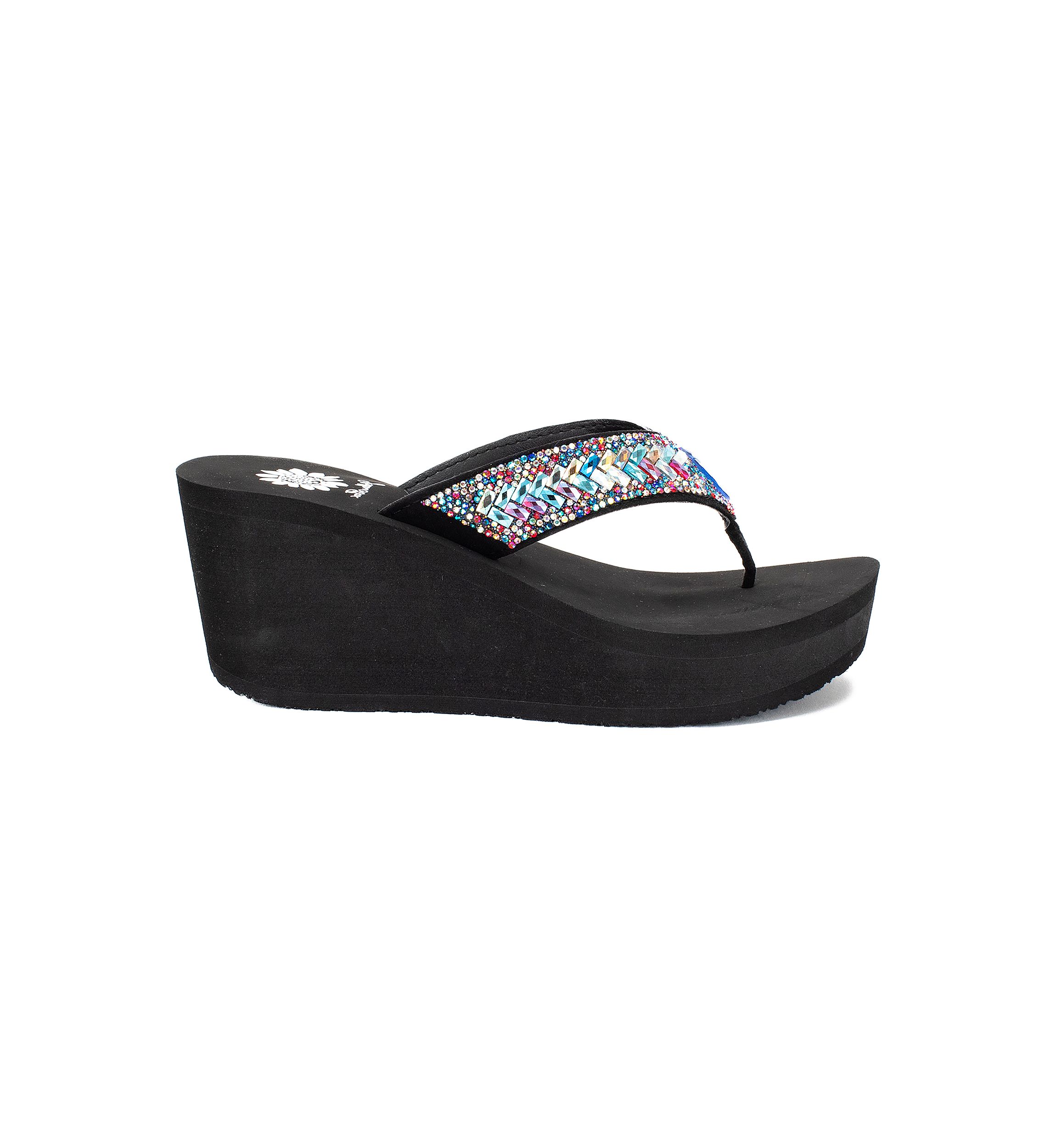 Glorian Wedge Thong Sandals