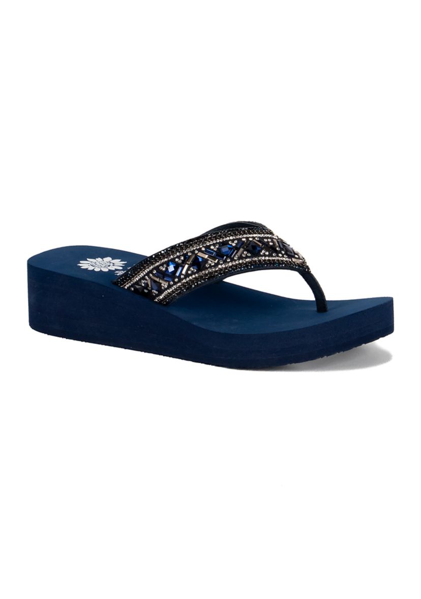 Saverina Thong Wedge Sandals