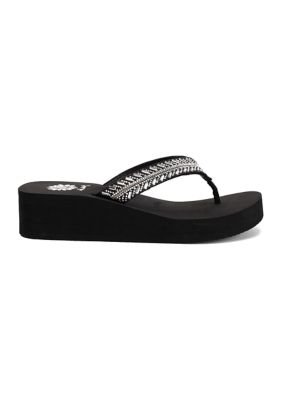 Lessie Wedge Thong Sandals