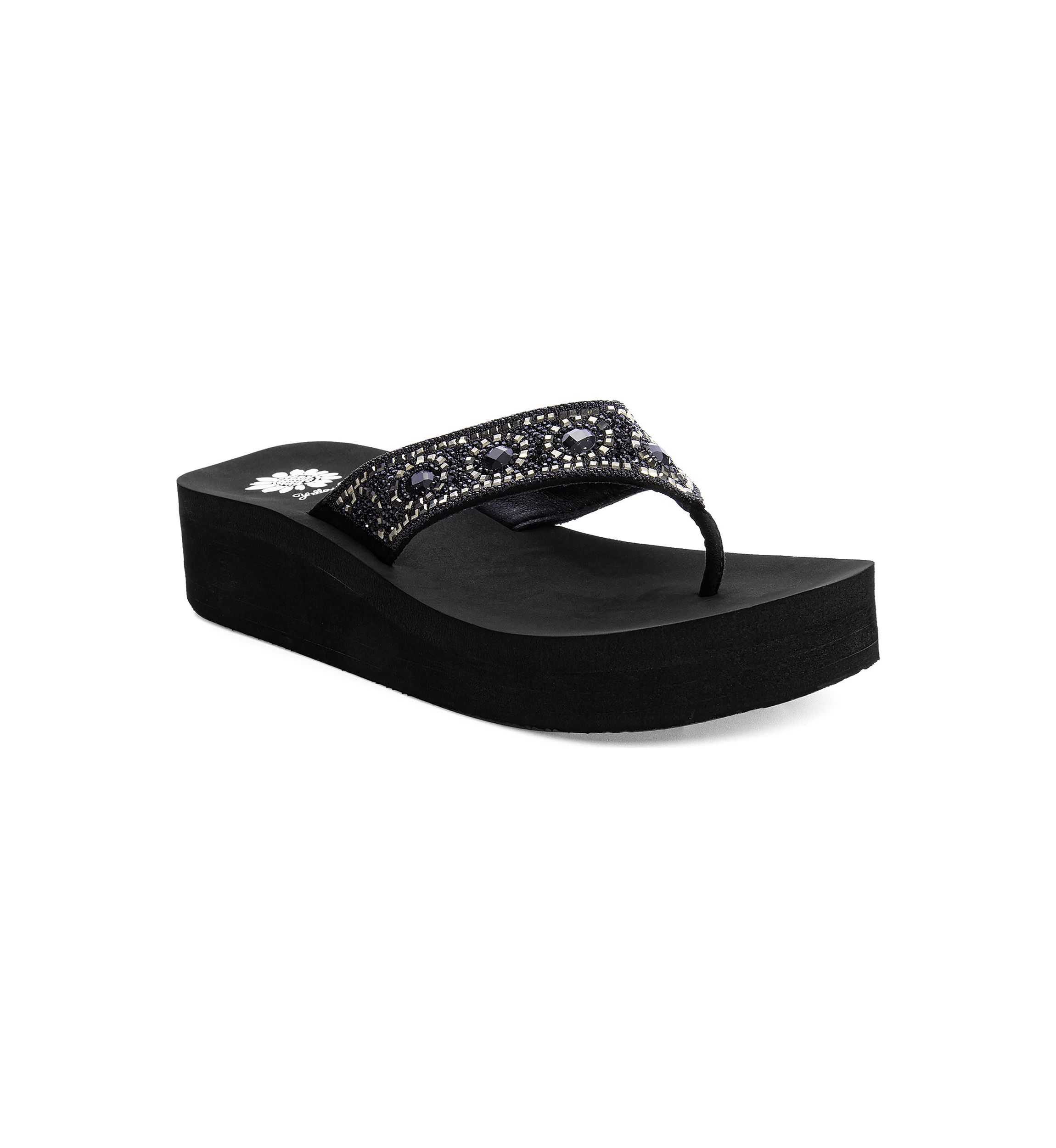 Bertila Wedge Flip Flop Thong Sandals