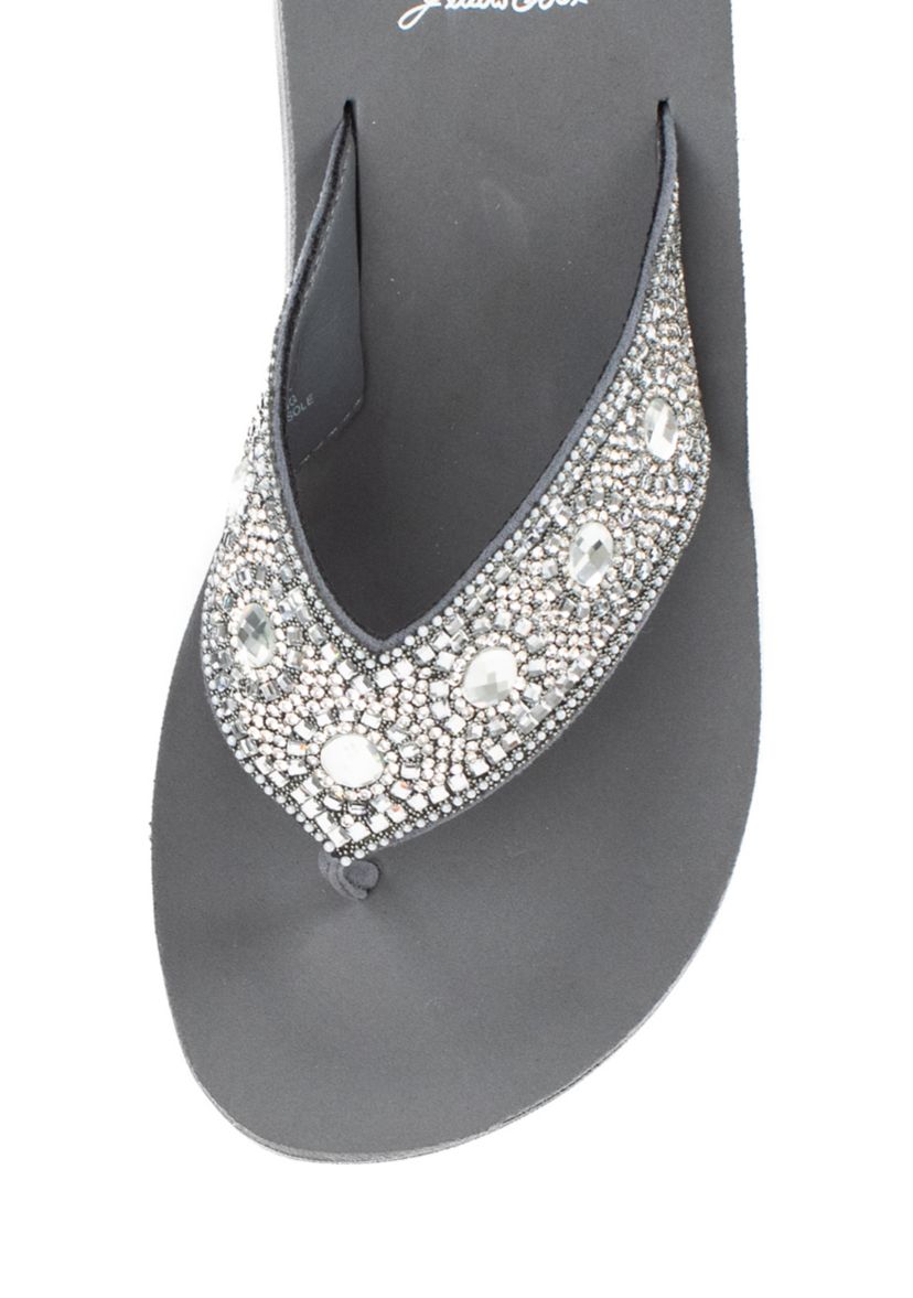 Bertila Flip Flop Wedge Thong Sandals
