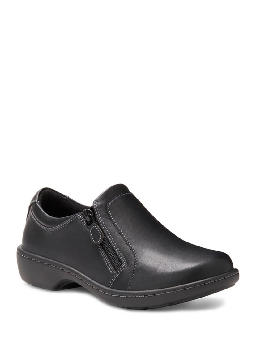 Vicky Zipper Slip On Shoes