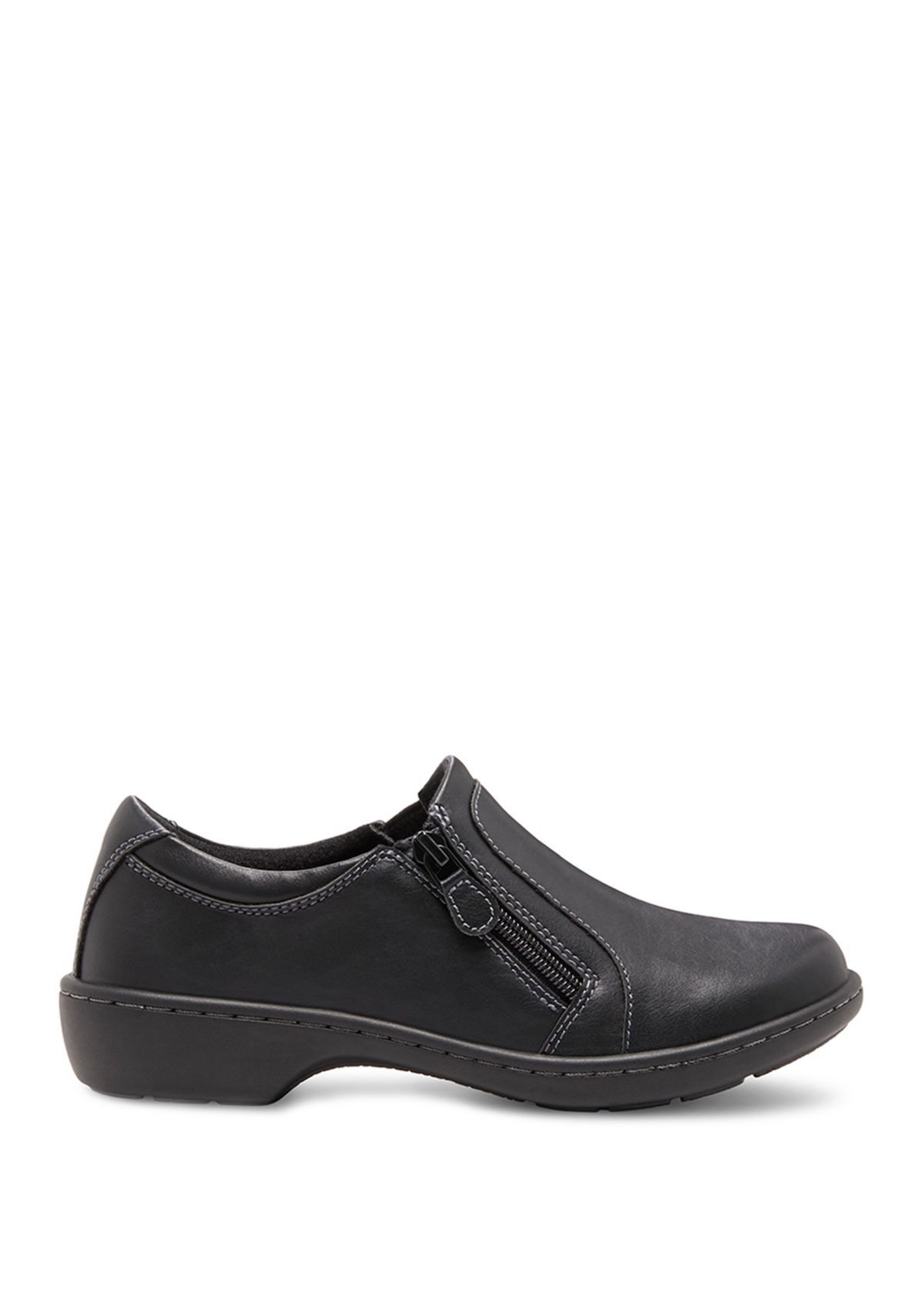 Vicky Zipper Slip On Shoes