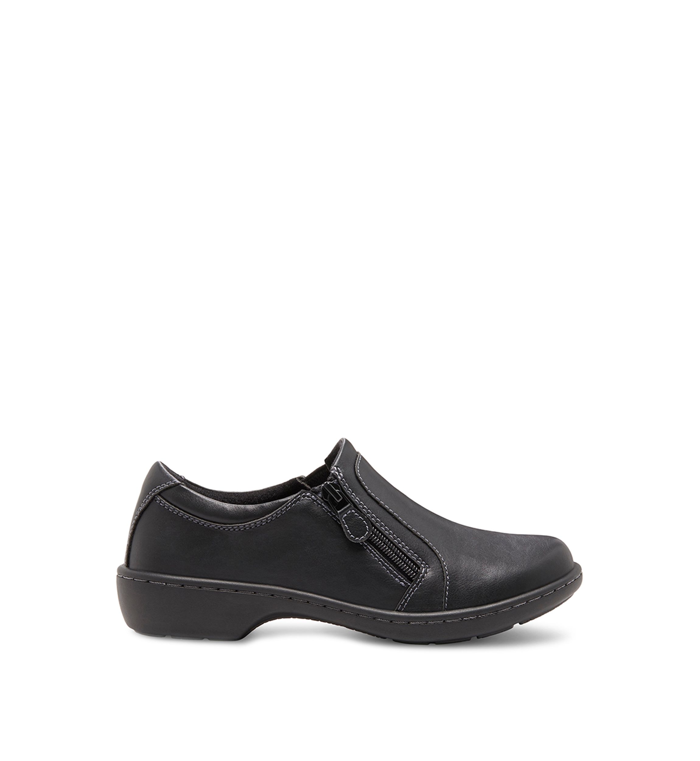 Vicky Zipper Slip On Shoes
