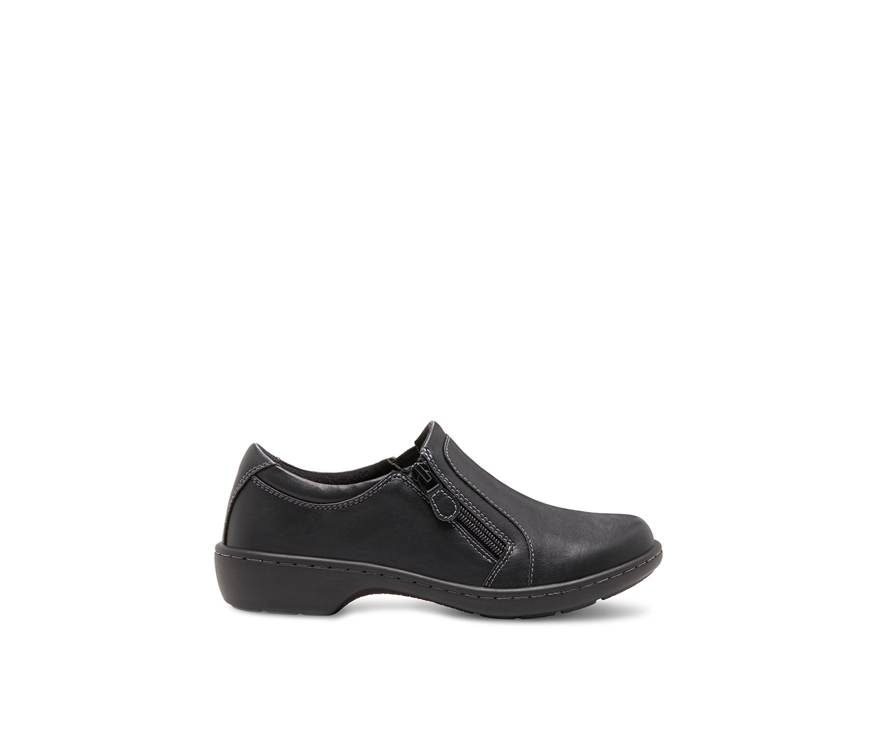 Vicky Zipper Slip On Shoes