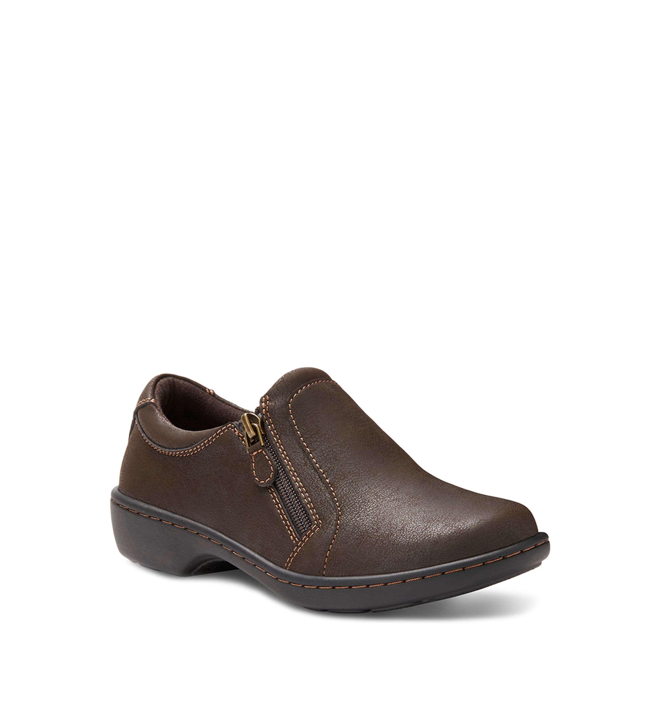 Vicky Zipper Slip On Shoes