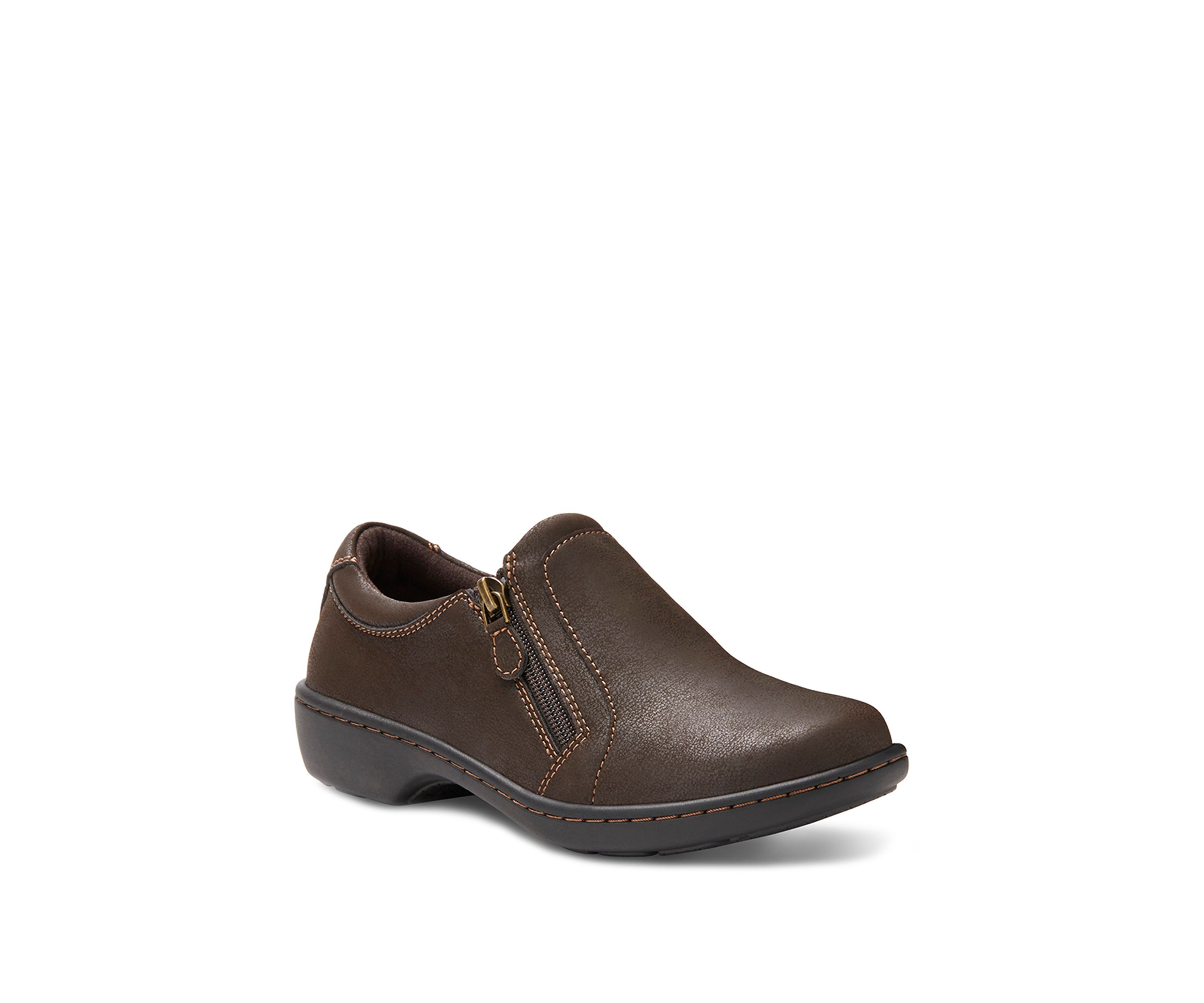 Vicky Zipper Slip On Shoes