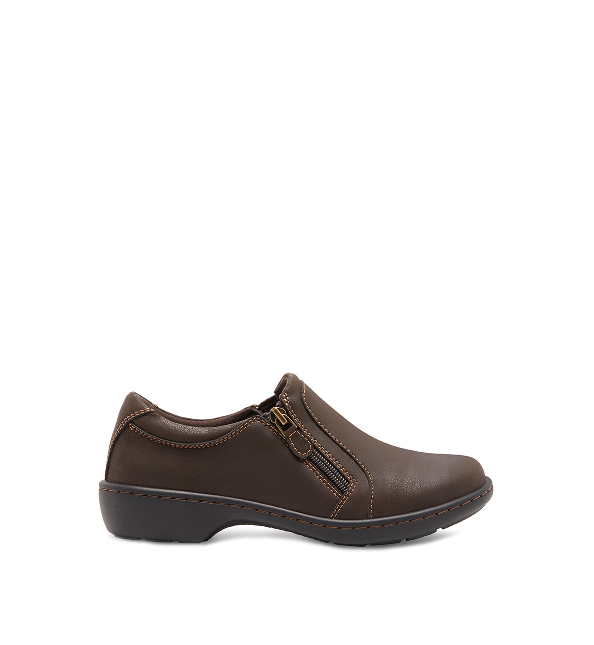 Vicky Zipper Slip On Shoes