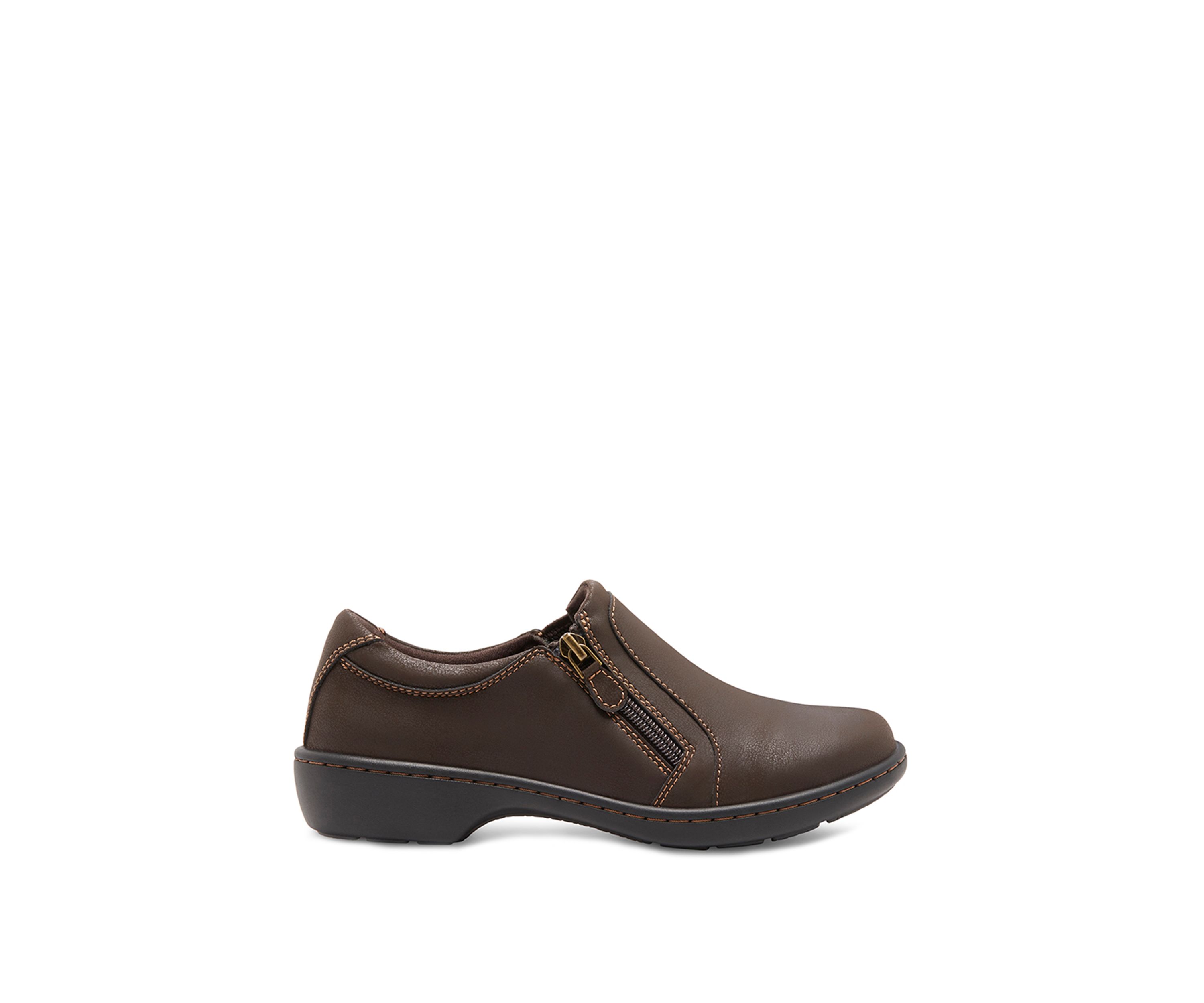 Vicky Zipper Slip On Shoes