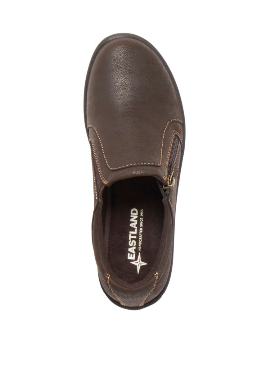 Vicky Zipper Slip On Shoes