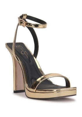 Jessica Simpson Women's Adonia Sandals, Gold, 7.5M
