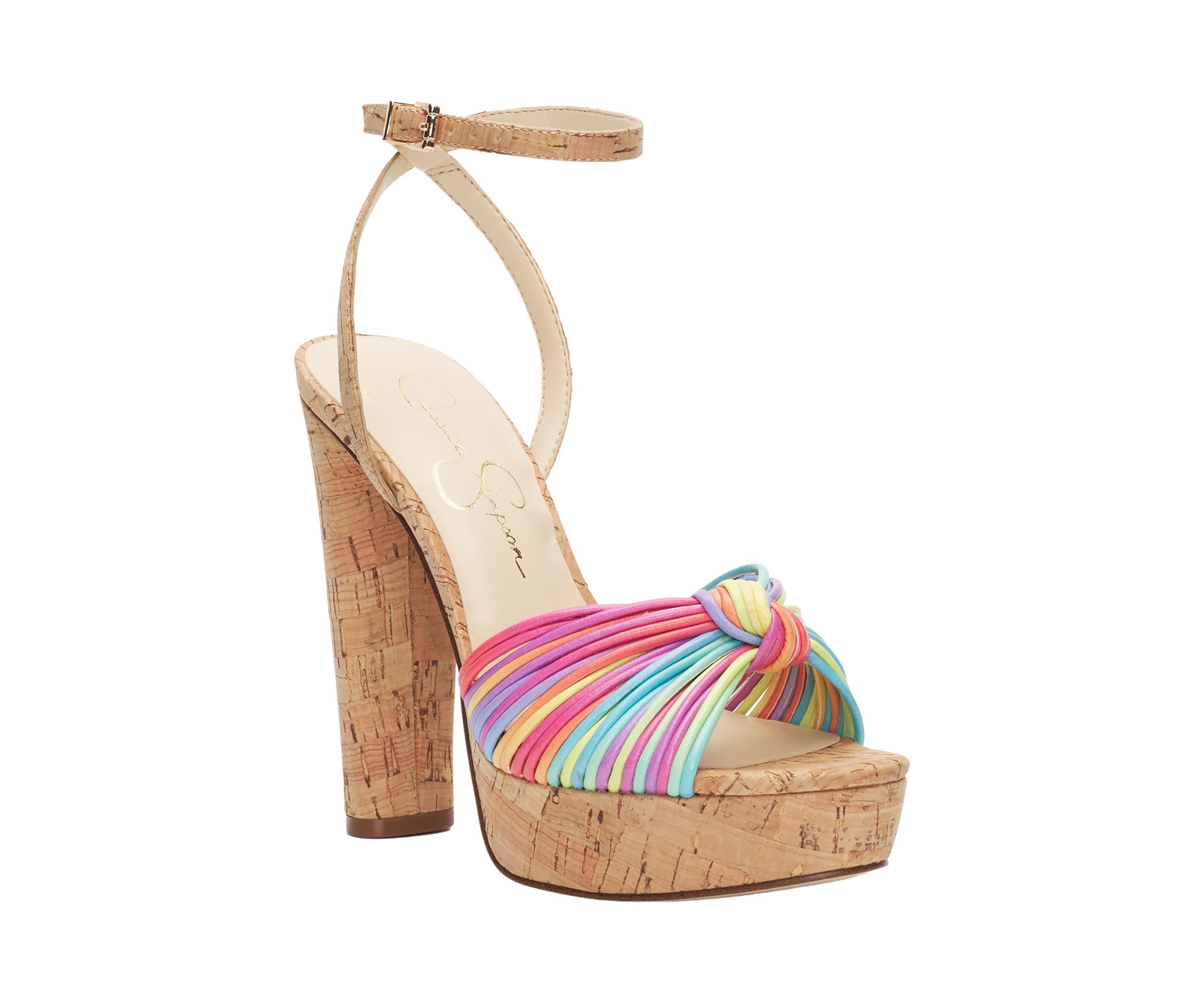   Immie Cork Heeled Sandals 