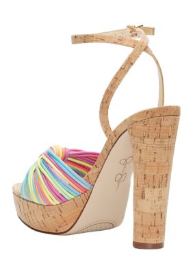 Immie Cork Heeled Sandals