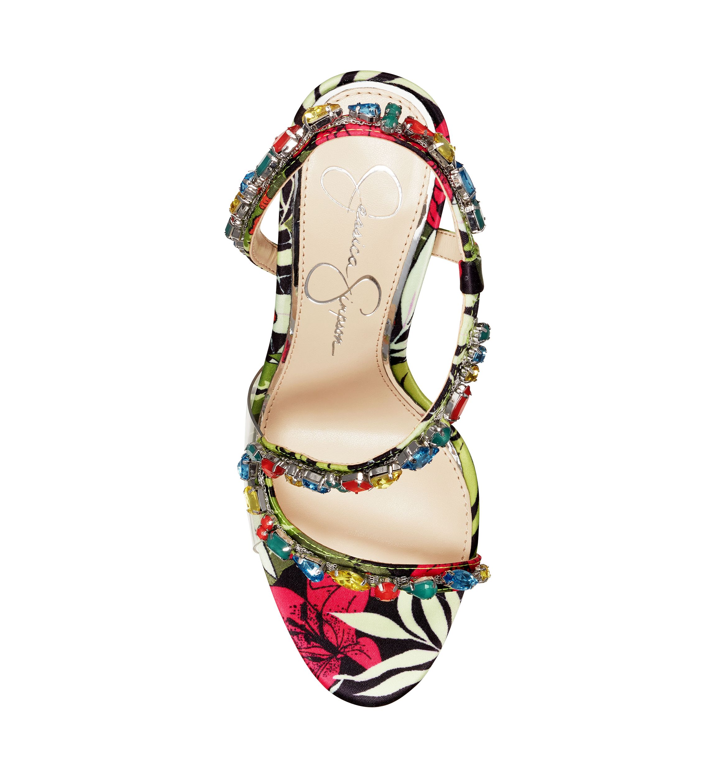 Jessica Simpson Jaycin Jewel Heeled Sandals | Belk