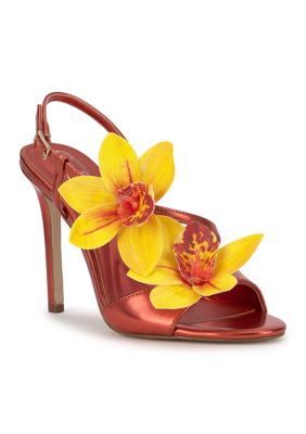 Jessica Simpson Women's Jylia Sandals, Orange, 9M