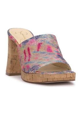 Jessica Simpson Kashet Sandali Con Plateau Donna, Colore Verde Primavera, Taglia 37 EU