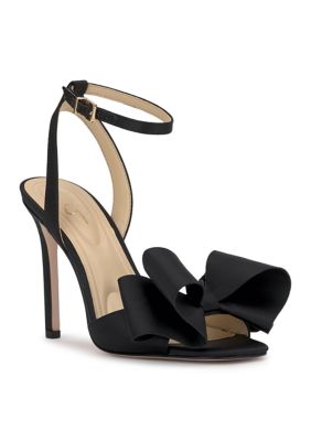 Jessica Simpson Women's Olivine Bow Sandals, Black, 6.5M